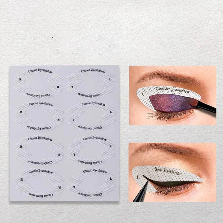 Pack of 4 Eyeliner Stencils Set (32 Pieces)